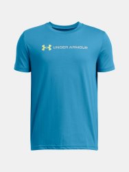 Футболка Under Armour Логотип Wordmark SS Jr Blue