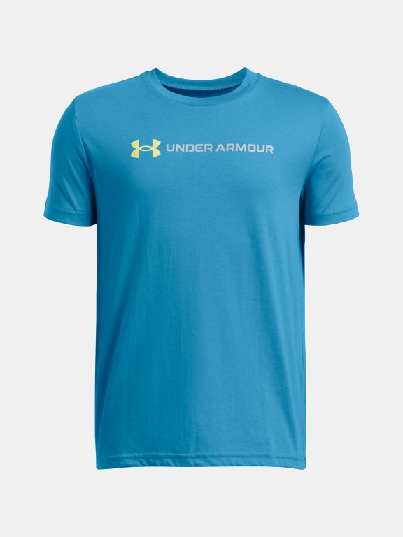 Футболка Under Armour Логотип Wordmark SS Jr Blue