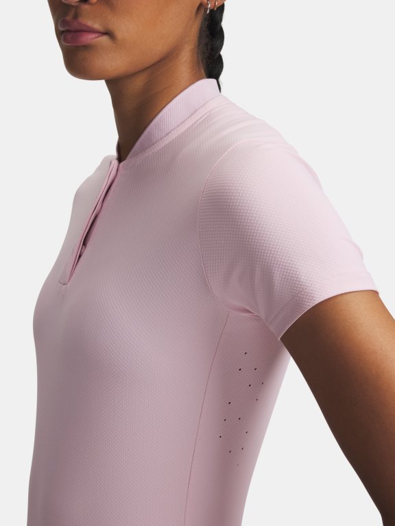 Футболка Under Armour Drive Chill SS Polo Wmn Pink