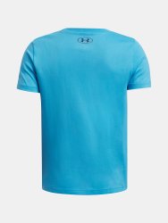 Футболка Under Armour Split Big Logo SS Jr Blue