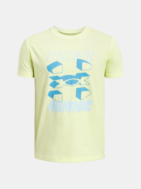 Футболка Under Armour Split Big Logo SS Jr Yellow