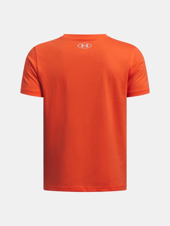 Футболка Under Armour Split Big Logo SS Jr Orange