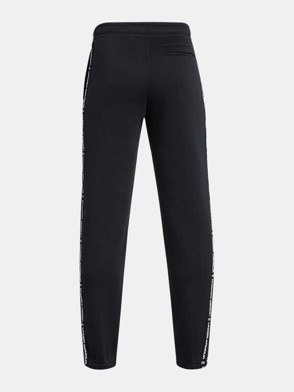 Спортивні штани Under Armour Icon Flc Jogger Taping Jr Black