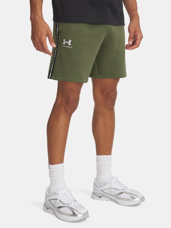 Шорти Under Armour Icon Fleece Short Tape зелені