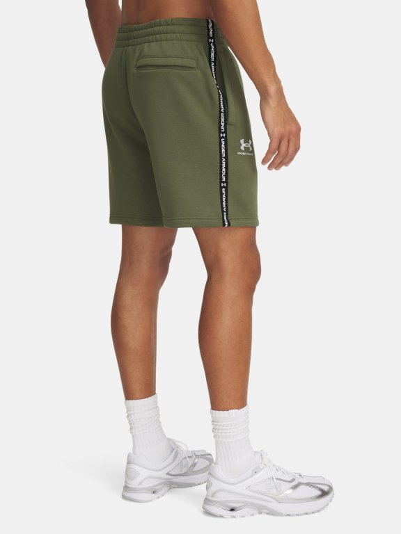 Шорти Under Armour Icon Fleece Short Tape зелені
