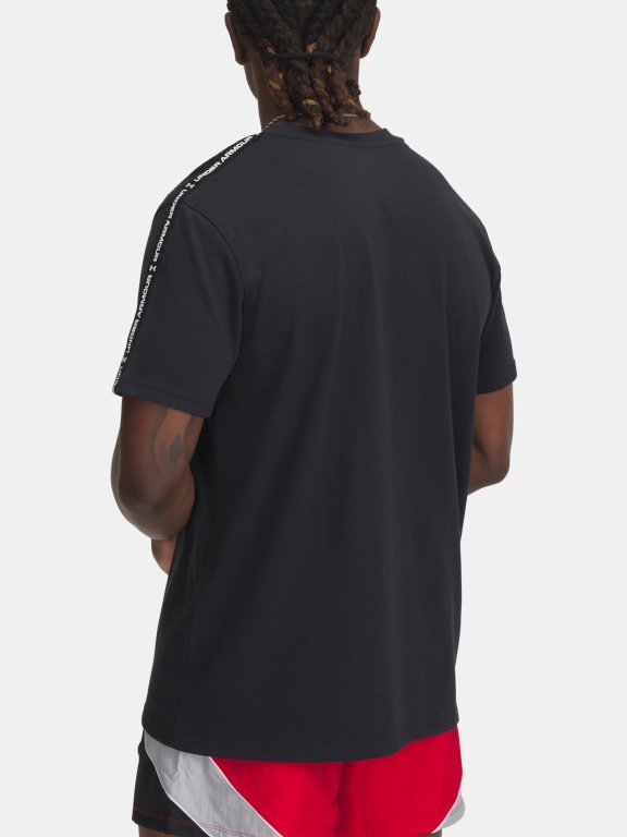 Футболка Under Armour Icon Hwt Tee Taping Man Black