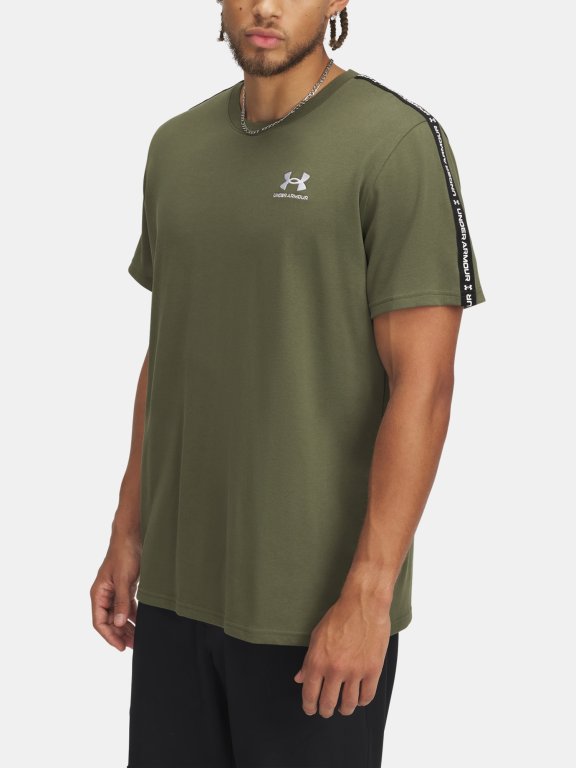 Футболка Under Armour Icon Hwt Tee Taping Man Green