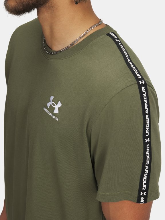 Футболка Under Armour Icon Hwt Tee Taping Man Green