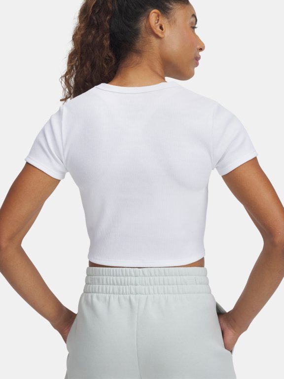 Футболка Under Armour Rival Rib Baby Tee Wmn White