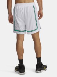 Kraťasy Under Armour Zone Pro 7In Mesh Shrt Prntd Man White