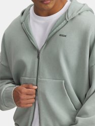 Кофта Under Armour Icon Hwt Fleece Wash FZ зелена