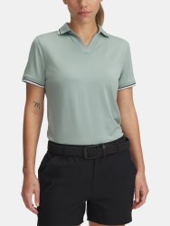 Футболка Under Armour Drive SS Rib Polo Wmn Green