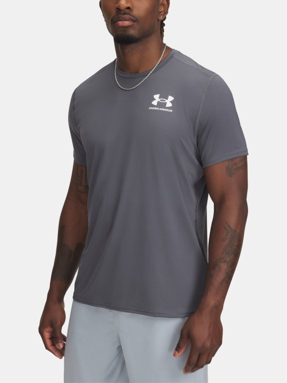 Футболка Under Armour Heatgear Fitted SS Man сіра
