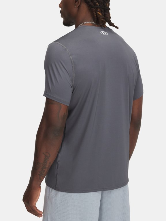 Футболка Under Armour Heatgear Fitted SS Man сіра