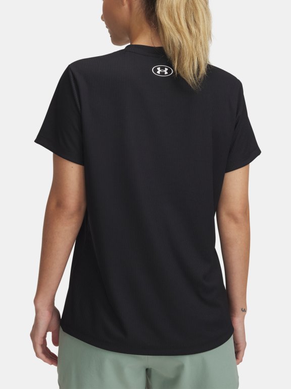 Футболка Under Armour Tech Rib SSc Wmn Black