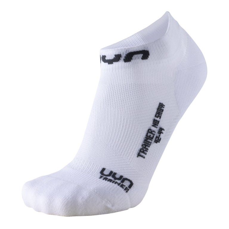 Шкарпетки UYN Trainer No Show Socks M - білий/сірий