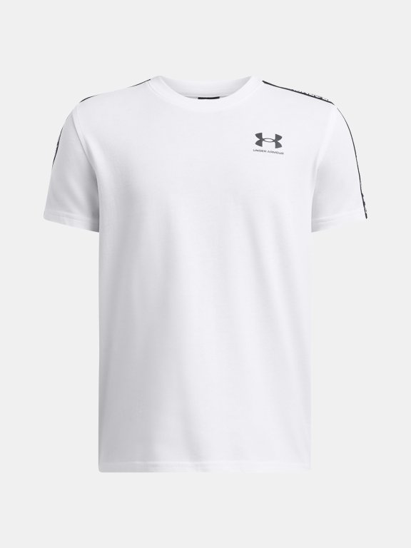 Футболка Under Armour Icon Taped SS Jr White