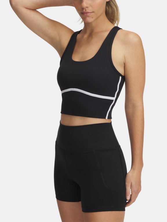 Tílko Under Armour Meridian Piped Crop Tank Wmn Black