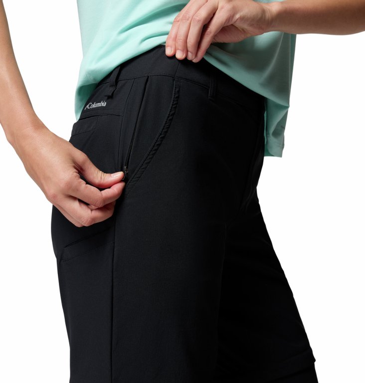 Штани Columbia Leslie Falls™ Convertible Pant W - чорні (подовжена довжина)