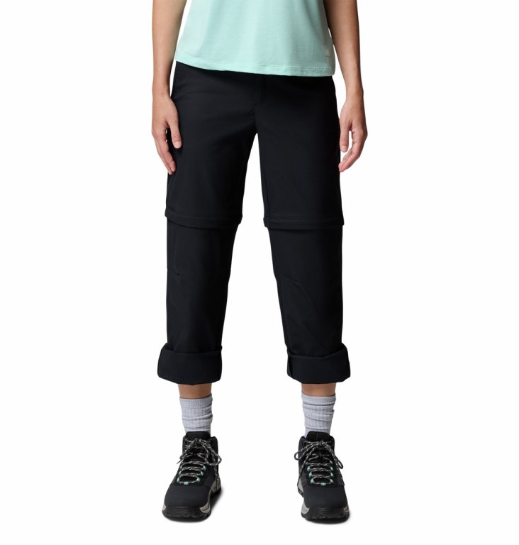 Штани Columbia Leslie Falls™ Convertible Pant W - чорні (подовжена довжина)