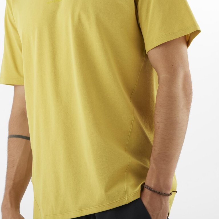 Футболка Salomon Trackline SS Tee M - жовта