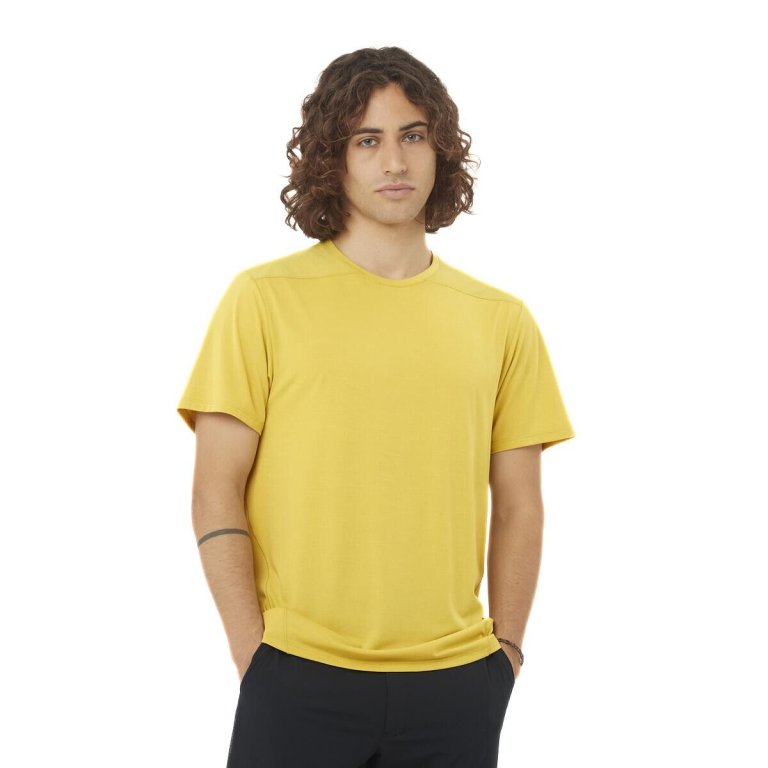 Футболка Salomon Outline SS Tee M - жовта
