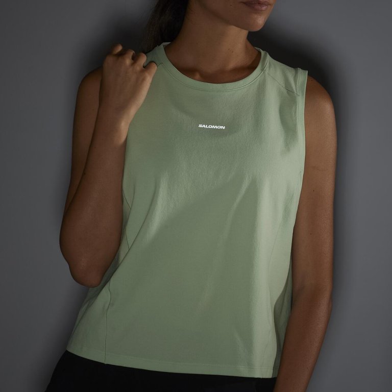 Майка Salomon Trackline Tank W - зелена