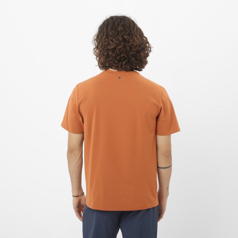 Футболка Salomon Trackline SS Tee M - помаренчева