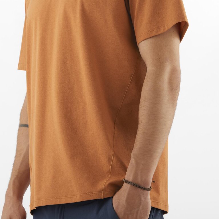 Футболка Salomon Trackline SS Tee M - помаренчева