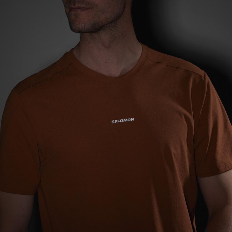 Футболка Salomon Trackline SS Tee M - помаренчева