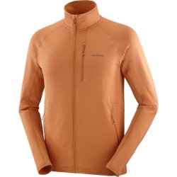 Світшот Salomon Essential Lightwarm FZ M - коричневий