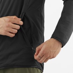 Кофта Salomon Essential Lightwarm Hybrid M - чорна