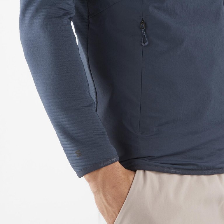 Худі Salomon Essential Lightwarm Hybrid M - синє