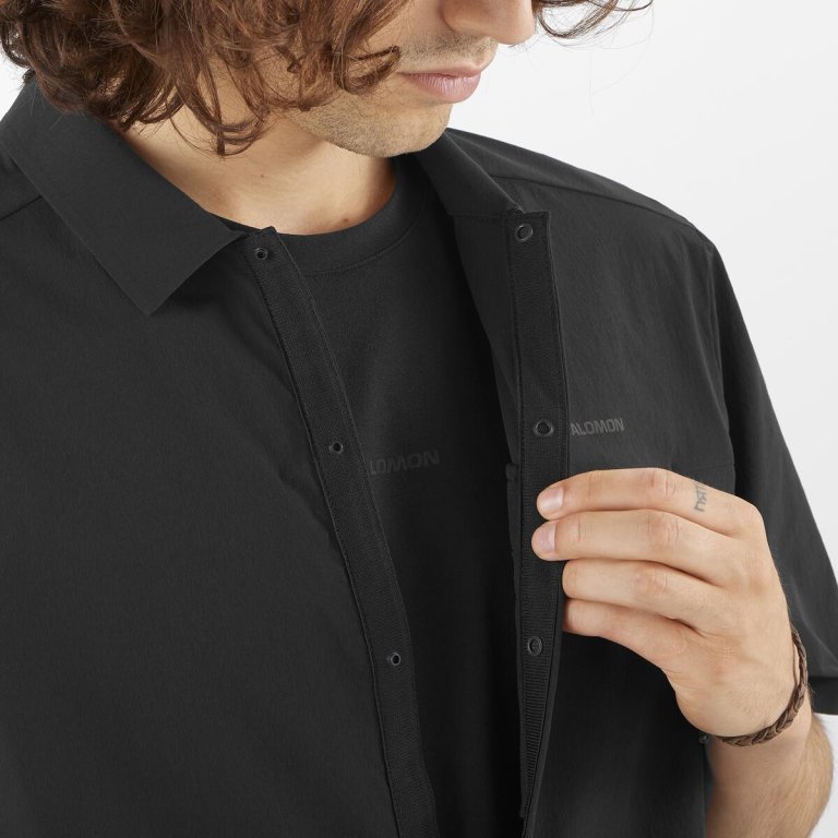 Сорочка Salomon Xplration SS Shirt M - чорна