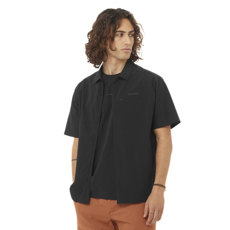 Сорочка Salomon Xplration SS Shirt M - чорна