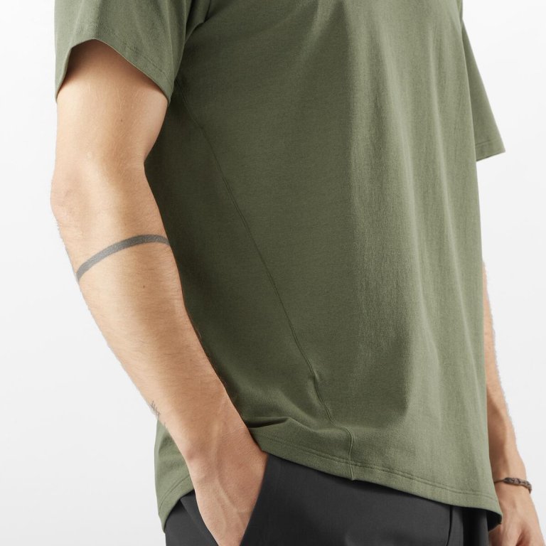 Футболка Salomon Trackline SS Tee M - зелена