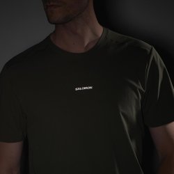 Футболка Salomon Trackline SS Tee M - зелена