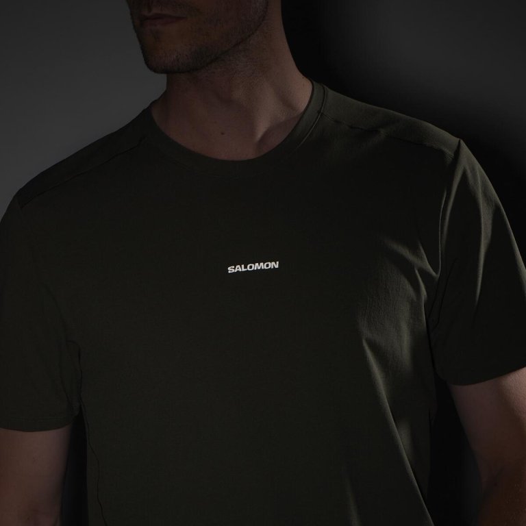 Футболка Salomon Trackline SS Tee M - зелена