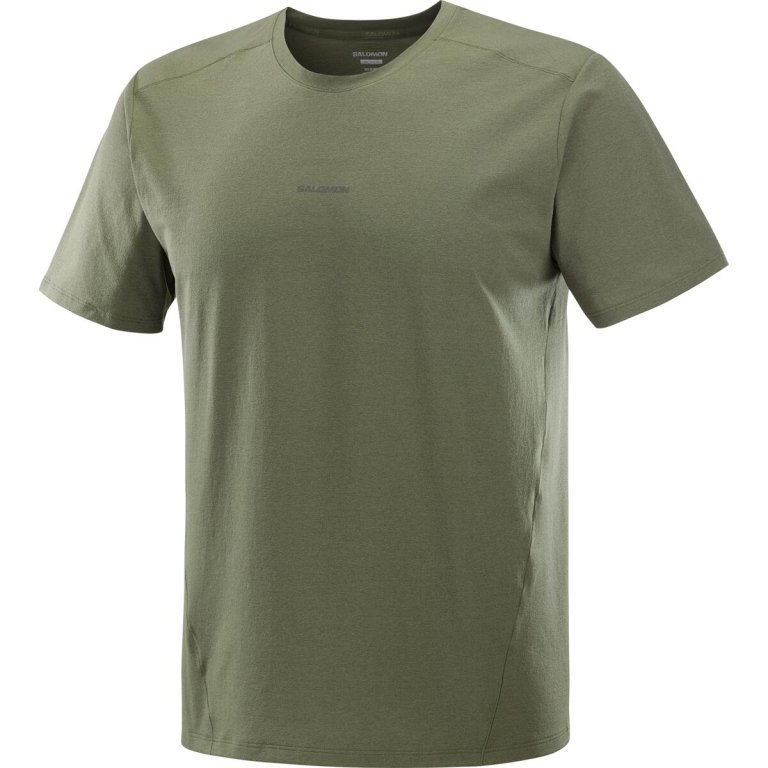 Футболка Salomon Trackline SS Tee M - зелена