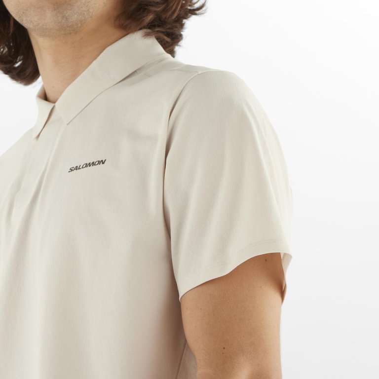 Футболка Salomon Trackline Polo M - бежева