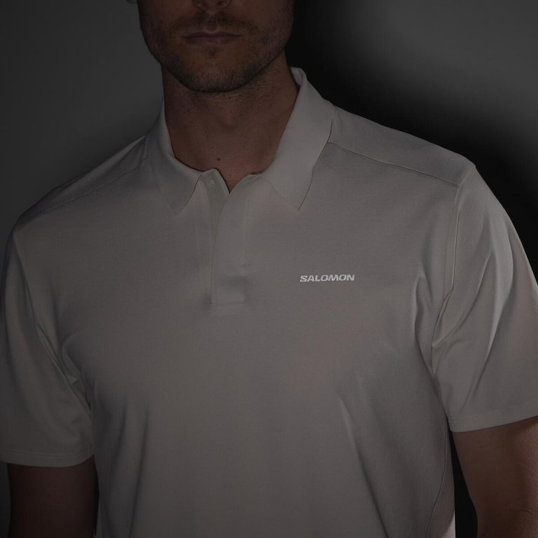 Футболка Salomon Trackline Polo M - бежева