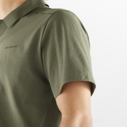 Футболка Salomon Trackline Polo M - зелена