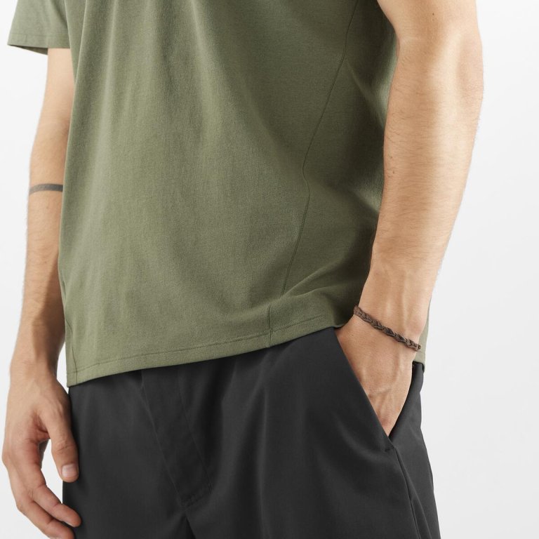 Футболка Salomon Trackline Polo M - зелена