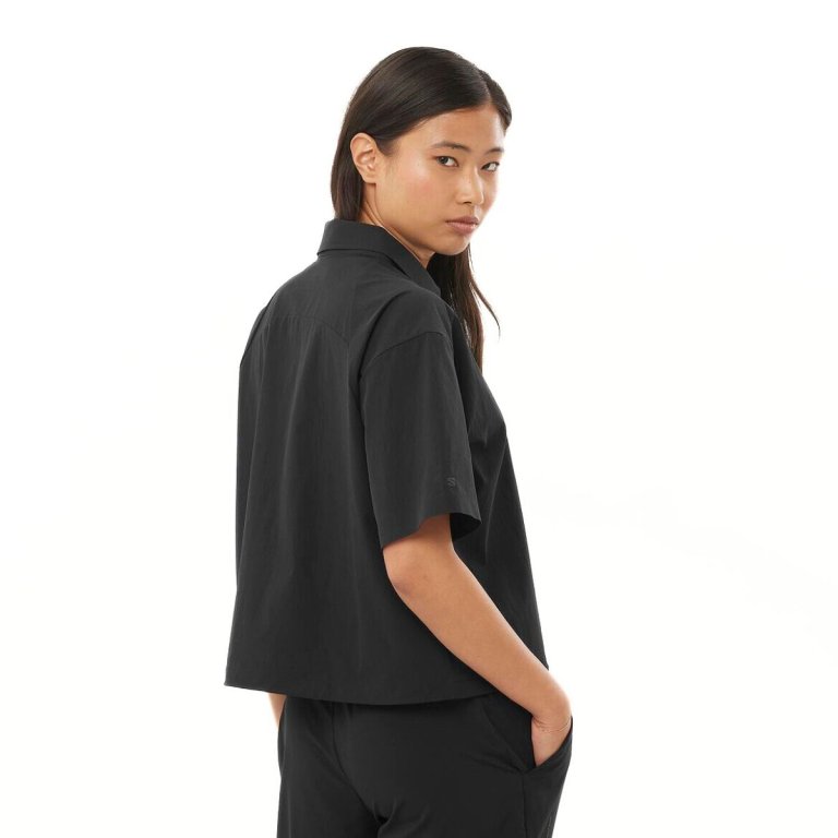 Футболка Salomon Xplration SS Shirt W - чорна