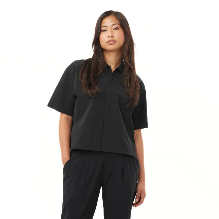 Футболка Salomon Xplration SS Shirt W - чорна