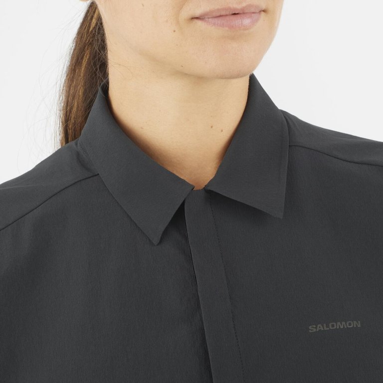 Футболка Salomon Xplration SS Shirt W - чорна