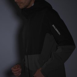 Куртка Salomon Outerpath 2.5L Jkt M - зелено/чорна