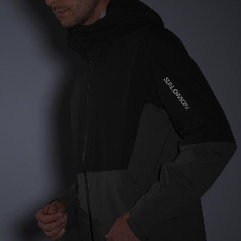 Куртка Salomon Outerpath 2.5L Jkt M - зелено/чорна