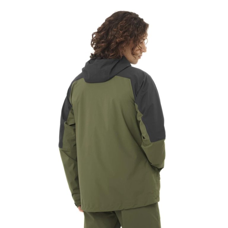 Куртка Salomon Outerpath 2.5L Jkt M - зелено/чорна
