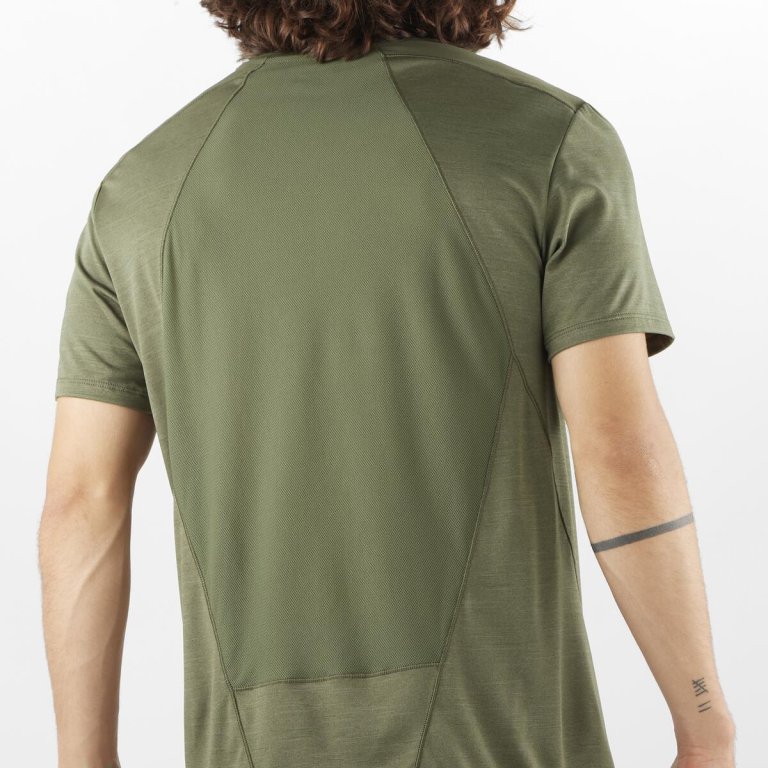 Футболка Salomon Outline SS Tee M - зелена